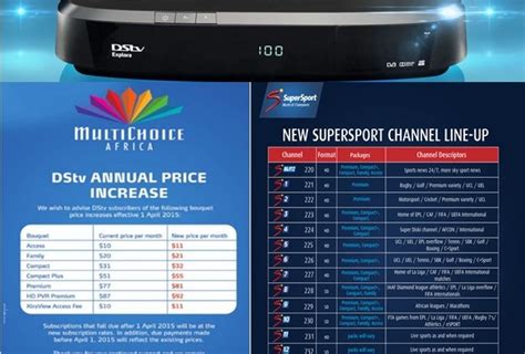 dstv subscription packages